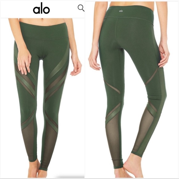 Alo Yoga Hunter Green Epic Full Leggings - Picture 1 of 10